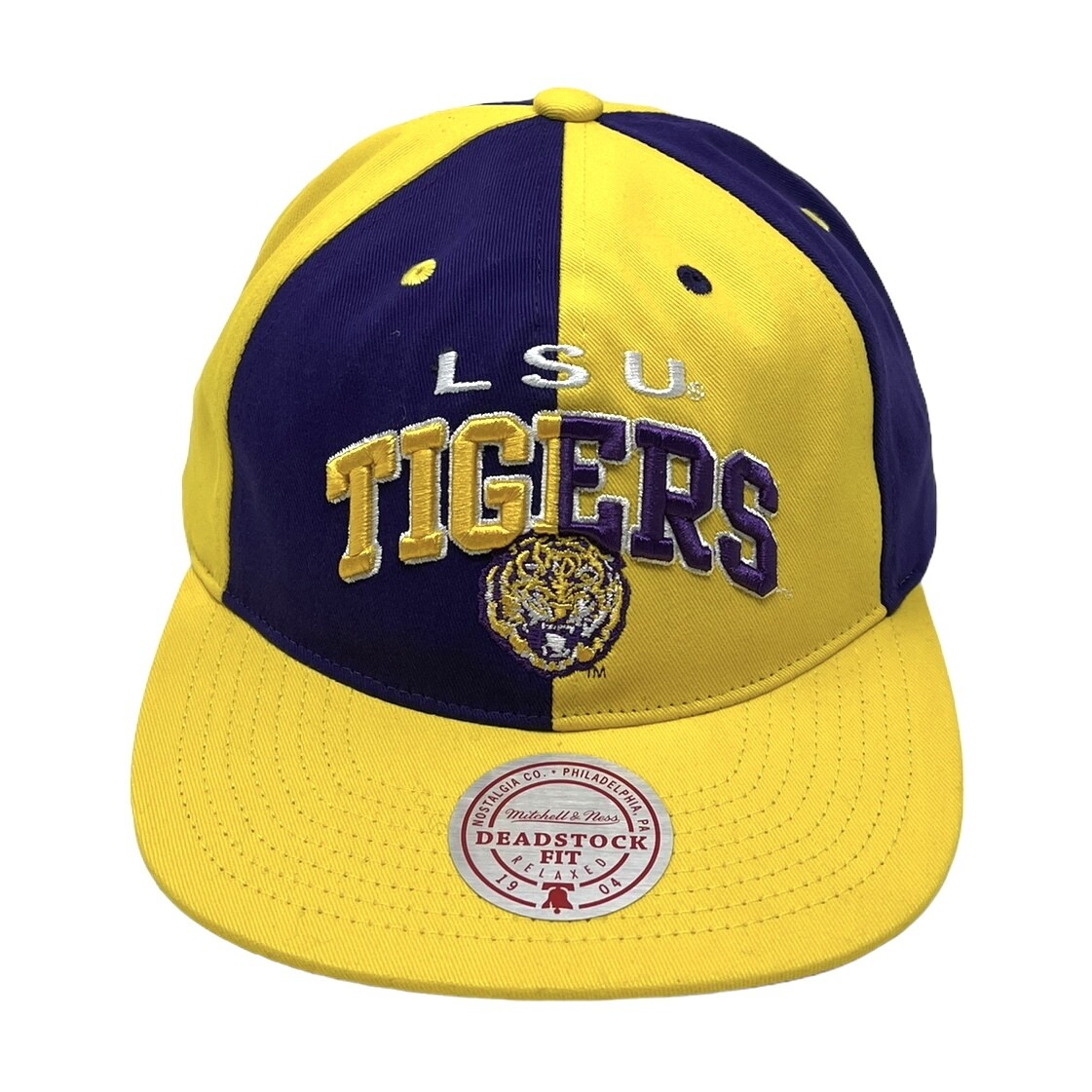 LSU Tigers Men’s Mitchell & Ness Pinwheel Snapback Adjustable Hat