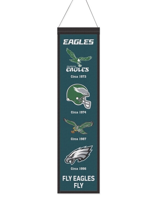 Philadelphia Eagles Wool 8" x 32" Heritage Banner