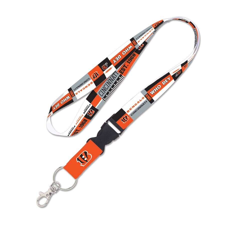 Cincinnati Bengals Color Block 1" Lanyard