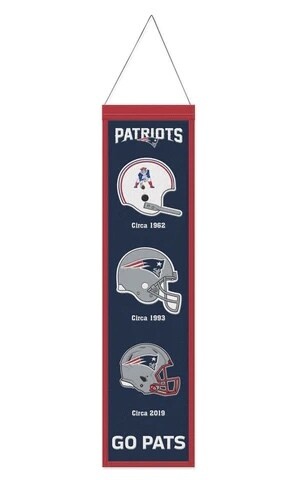 New England Patriots Evolution Wool Banner