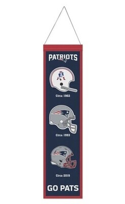 New England Patriots Evolution Wool Banner