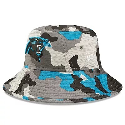 Carolina Panthers Camo 2022 Training Camp Bucket Hat