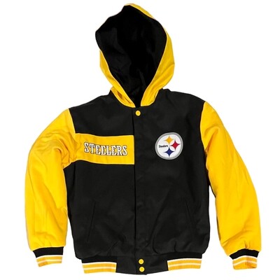 Pittsburgh Steelers Men’s Full Button Reversible Jacket