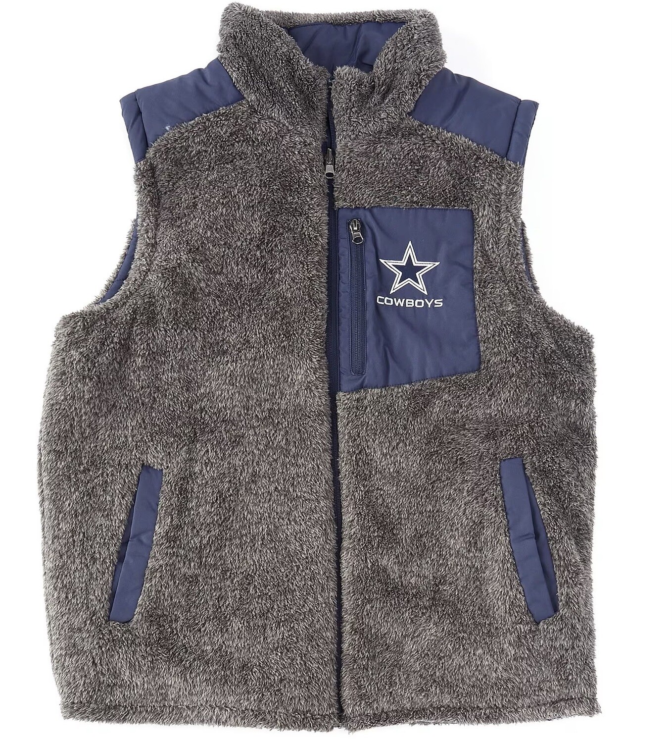 Dallas Cowboys Power Hitter Reversible Full-Zip Vest