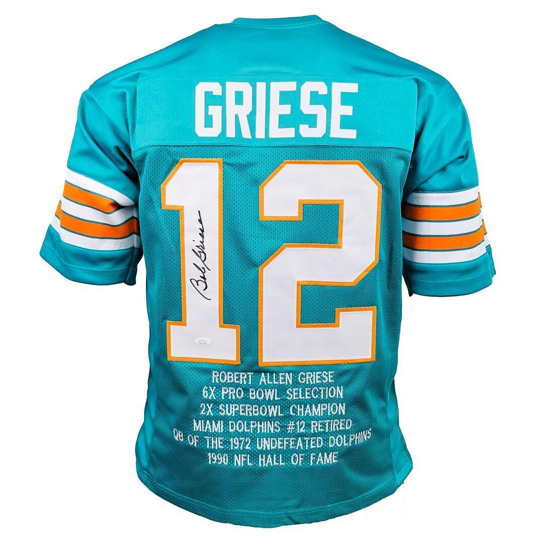 Bob griese store autographed jersey