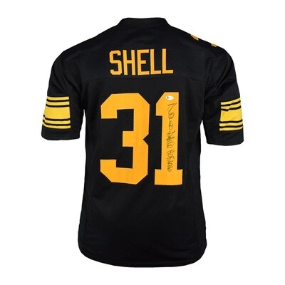 Pittsburgh Pro Style Donnie Shell HOF 2020 Color Rush Autographed Jersey