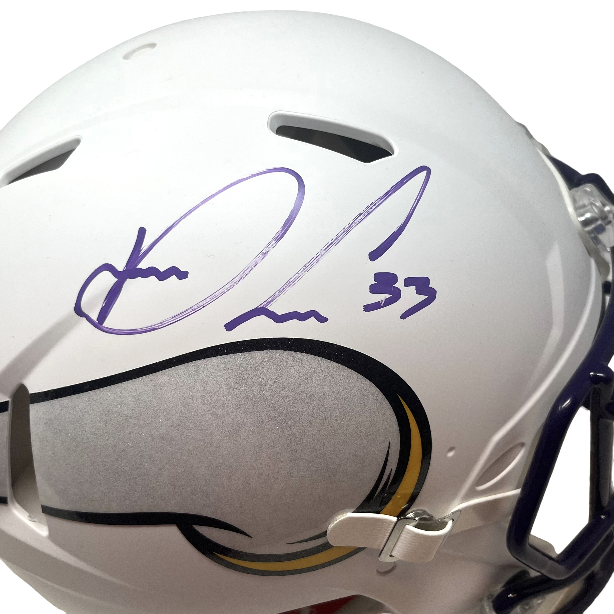 Minnesota Vikings Dalvin Cook Autographed Full Size Authentic White Helmet