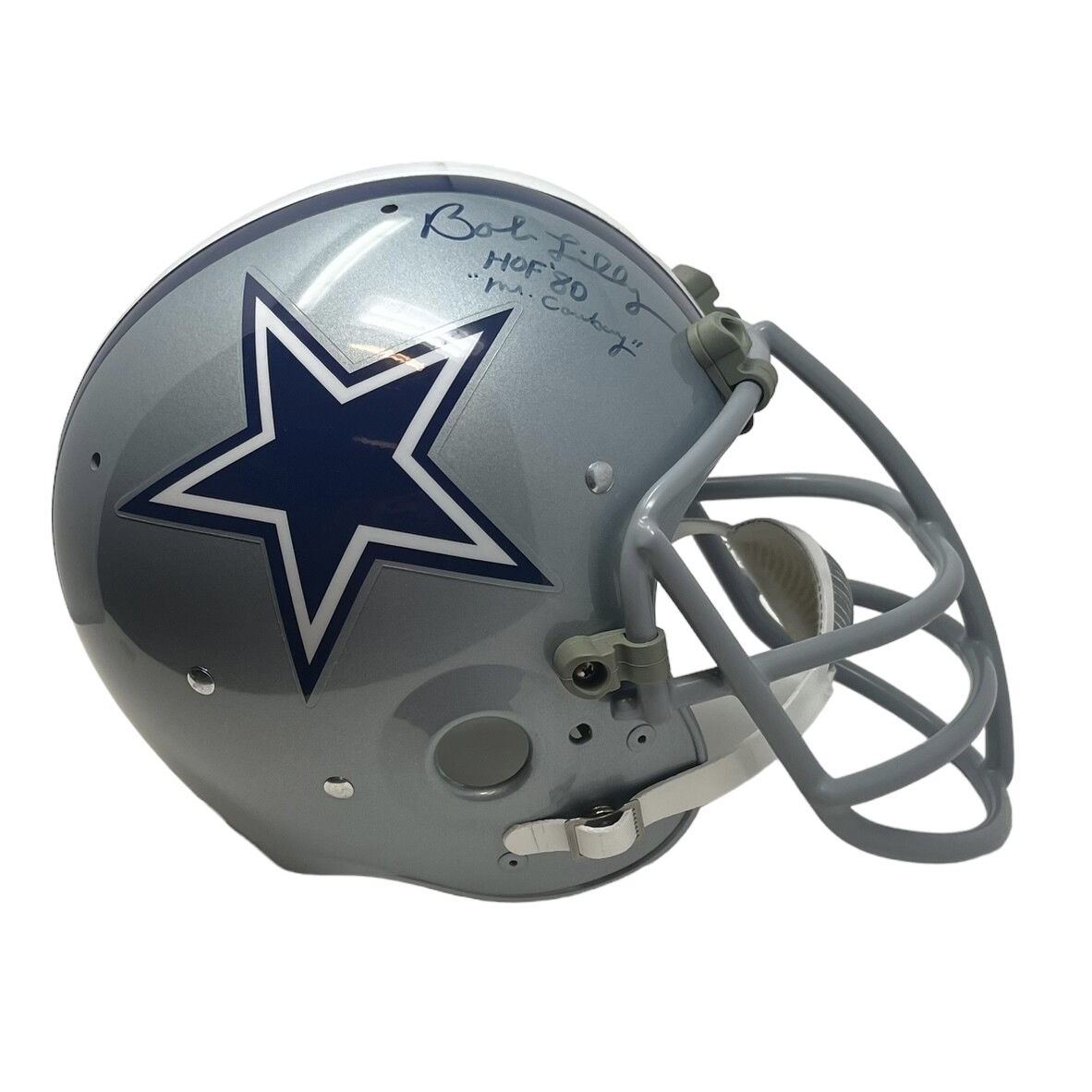 Dallas Cowboys Bob Lilly Autographed Full Size Replica Helmet
