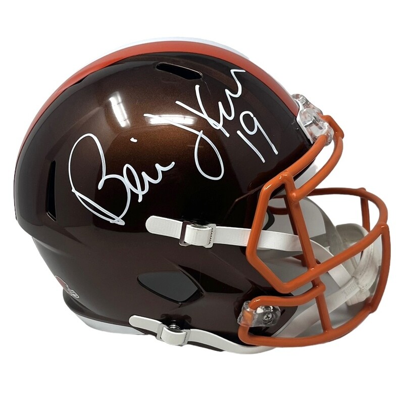 Cleveland Browns Bernie Kosar Autographed Full Size Flash Replica Helmet