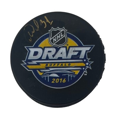 Montreal Canadiens Mikhail Sergachev 2016 Draft Autographed Hockey Puck Montreal Canadiens Mikhail Sergachev 2016 Draft Autographed Hockey Puck