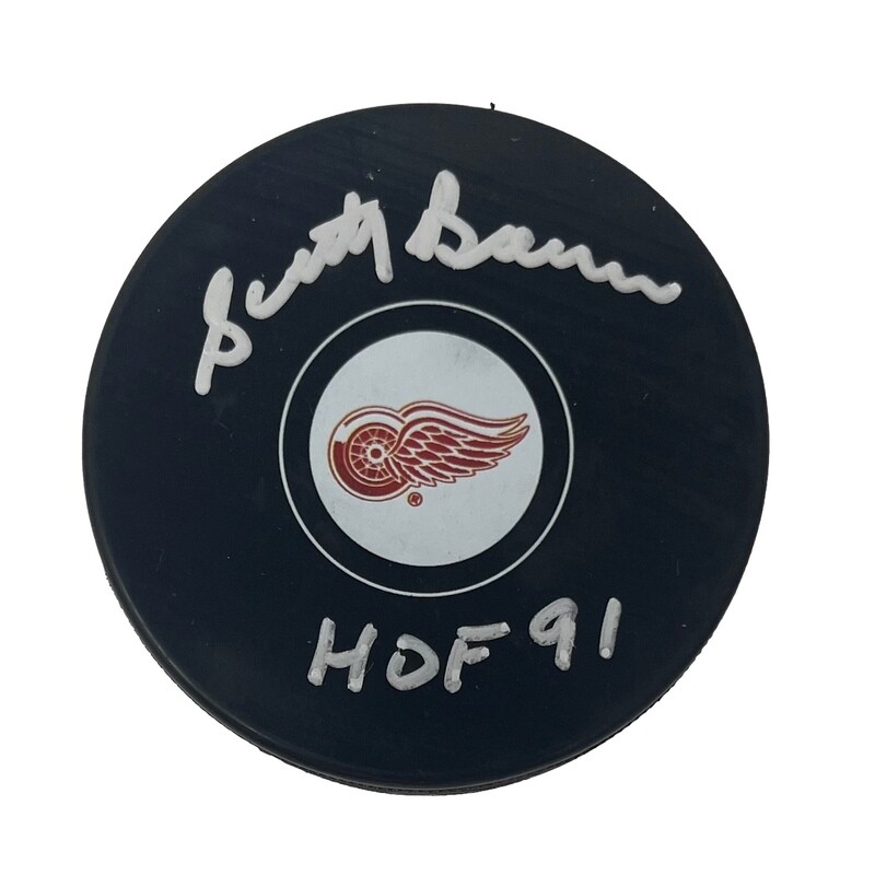 Detroit Red Wings Scotty Bowman HOF 91 Autographed Hockey Puck