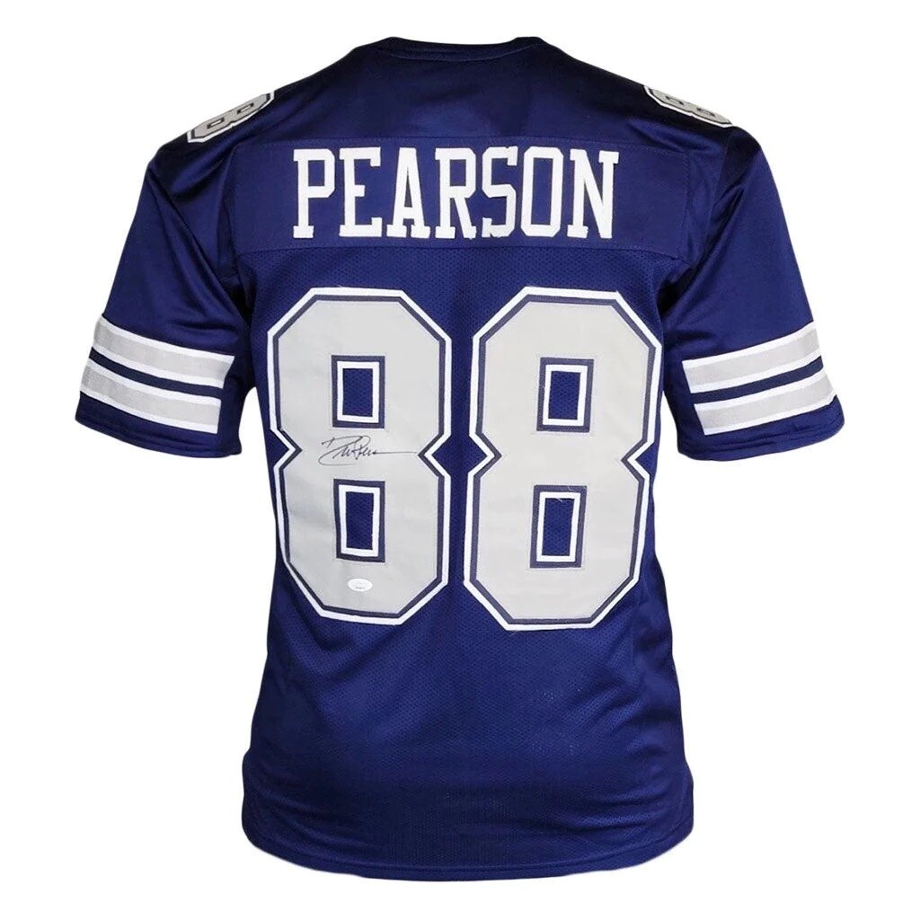 Dallas Pro Style Drew Pearson Blue Autographed Jersey