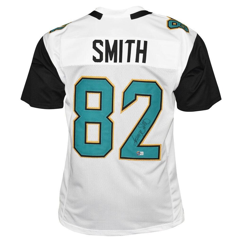 Jimmy Smith Autographed Jacksonville Teal Custom Football Jersey