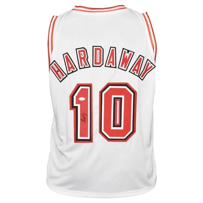 Miami Pro Style Tim Hardaway White Throwback Autographed Jersey