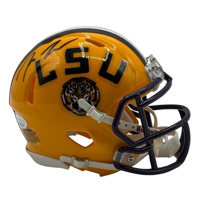 LSU Tigers Tre White Autographed Riddell Speed Mini Helmet LSU Tigers Tre White Autographed Riddell Speed Mini Helmet