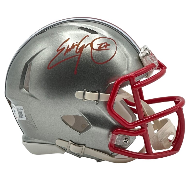 Ohio State Buckeyes Eddie George Autographed Riddell Flash Mini Helmet