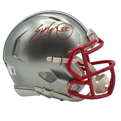 Ohio State Buckeyes Eddie George Autographed Riddell Flash Mini Helmet