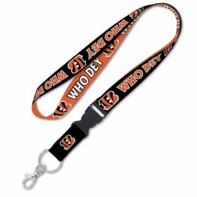 Cincinnati Bengals Who Dey 1 Cincinnati Bengals Who Dey 1" Lanyard