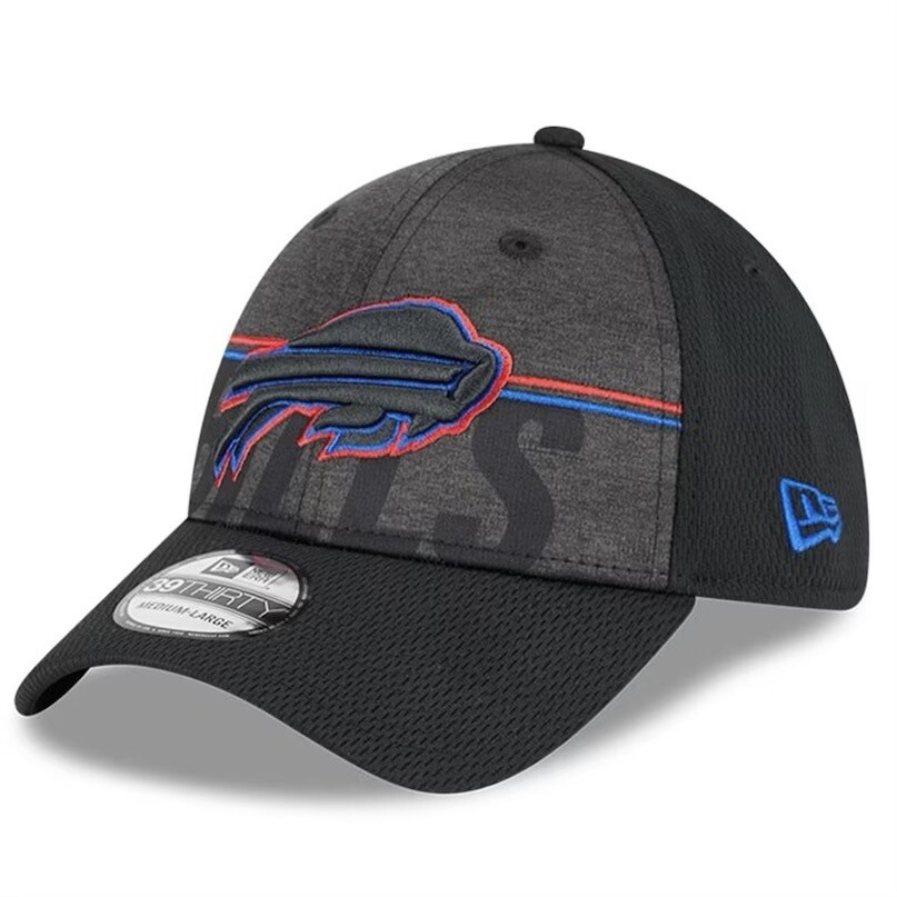 Buffalo Bills Men’s New Era Black NFL Training Camp 39THIRTY Flex Fit Hat
