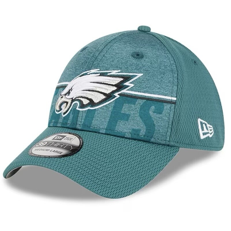 Philadelphia Eagles Men’s New Era Green NFL Training Camp 39THIRTY Flex Fit Hat