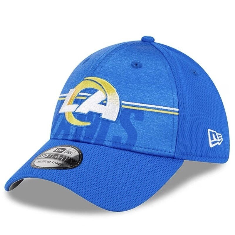 Los Angeles Rams Men’s New Era Blue 2023 NFL Training Camp 39THIRTY Flex Fit Hat