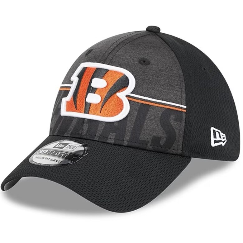 Cincinnati Bengals Men’s New Era Black 2023 NFL Training Camp 39THIRTY Flex Fit Hat
