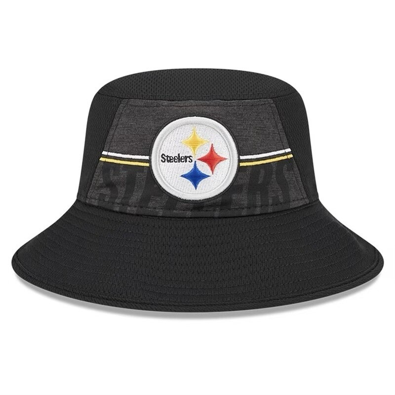 Pittsburgh Steelers Men’s New Era 2023 NFL Training Camp Stretch Bucket Hat