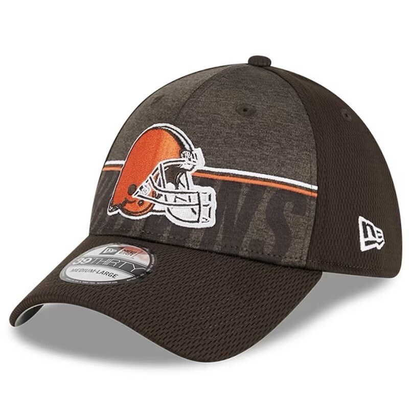 Cleveland Browns Men’s New Era Brown 2023 NFL Training Camp 39THIRTY Flex Fit Hat