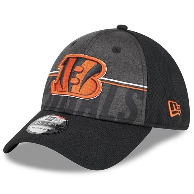 Cincinnati Bengals Men’s New Era Black 2023 NFL Training Camp 39THIRTY Flex Fit Hat