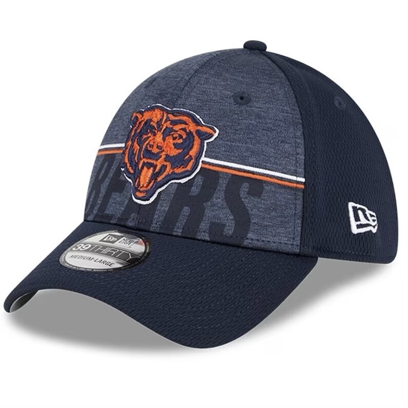 Chicago Bears Men’s New Era Navy 2023 NFL Training Camp 39THIRTY Flex Fit Hat