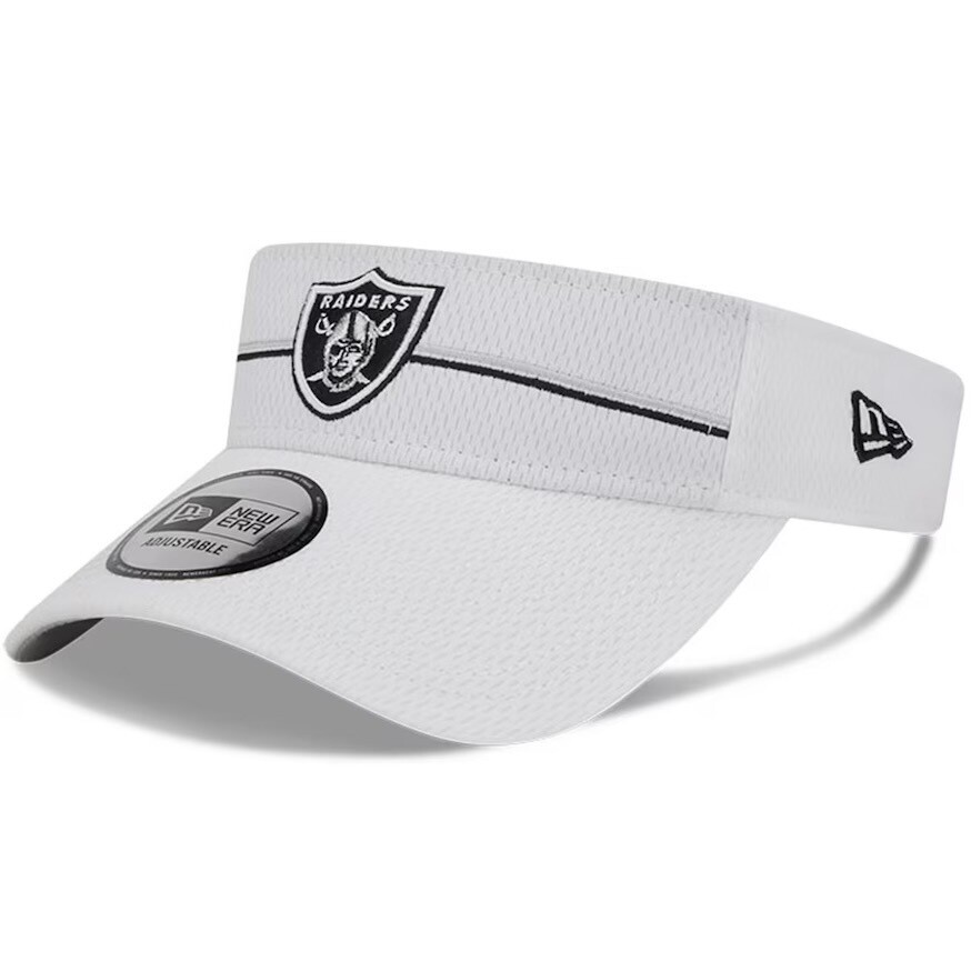 Las Vegas Raiders Men’s New Era White NFL Training Camp Adjustable Visor