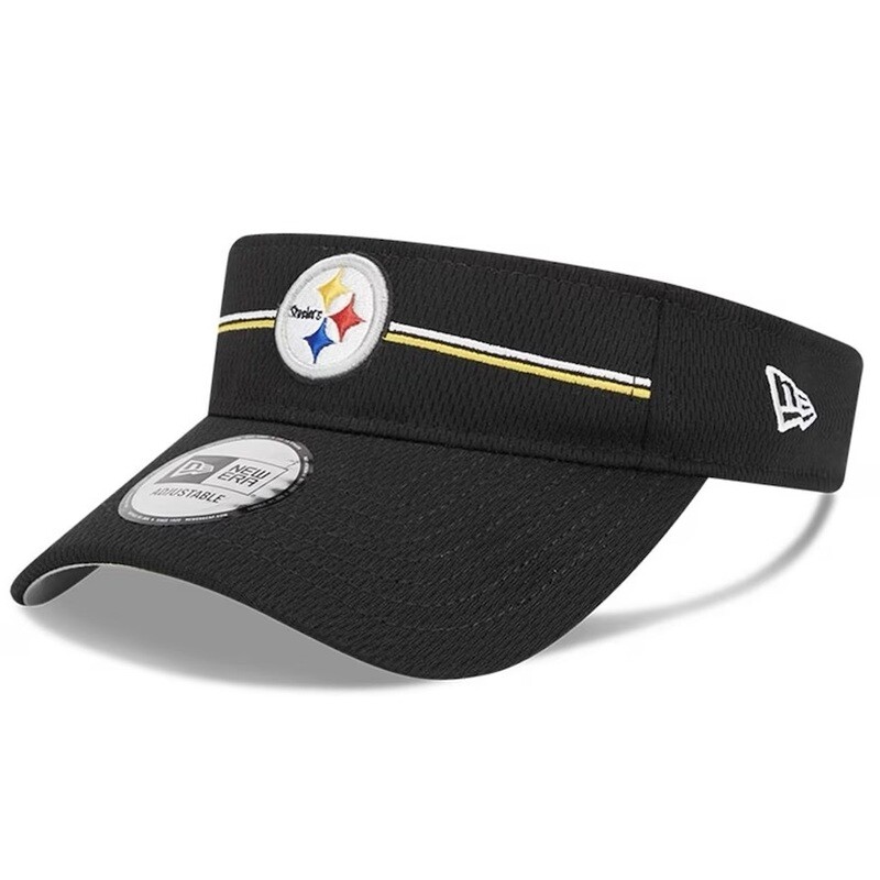 Pittsburgh Steelers Men’s New Era Black NFL Training Camp Adjustable Visor