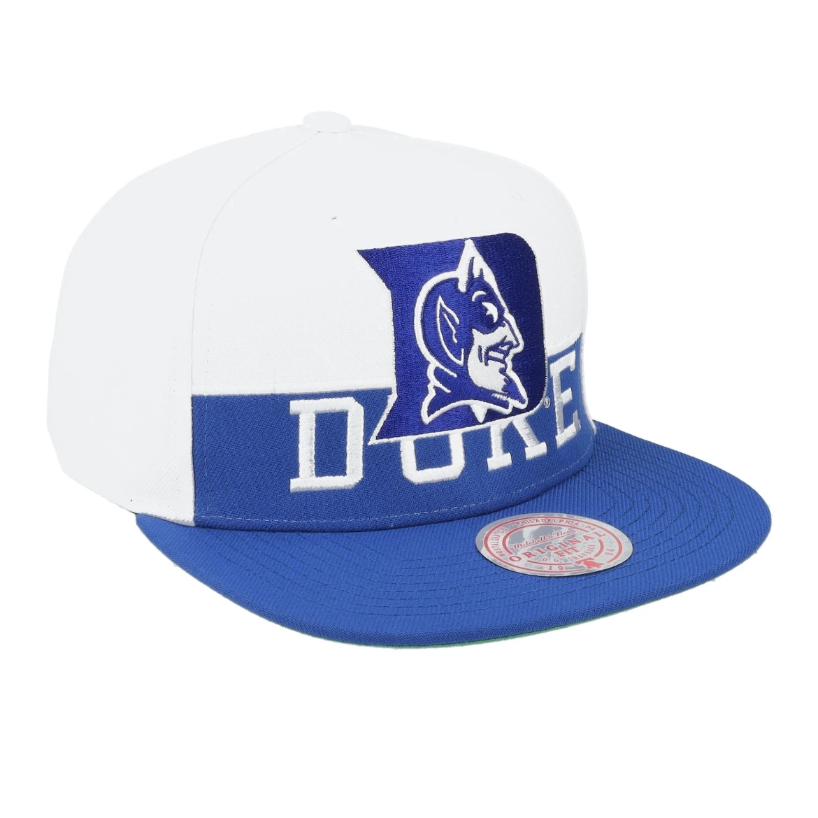 Duke Blue Devils Mitchell & Ness Paintbrush Snapback Hat - Royal/White