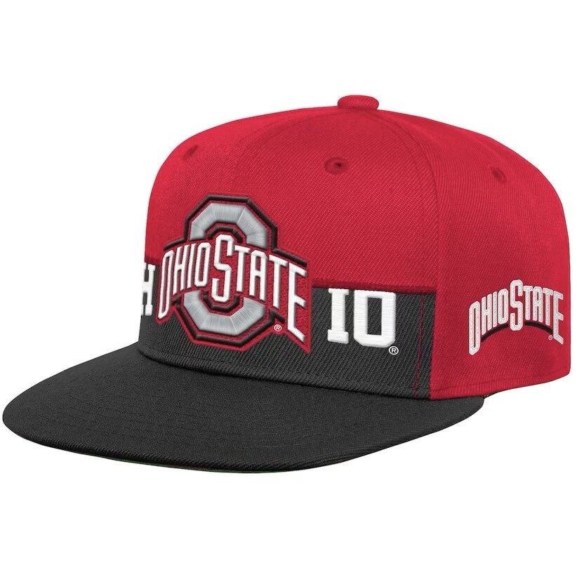 Ohio State Buckeyes Men’s NCAA Half N Half Mitchell & Ness Snapback Hat