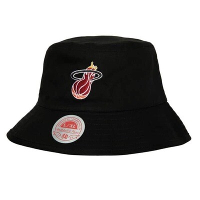 Miami Heat Men’s NBA Lifestyle Mitchell & Ness HWC Reversible Bucket Hat