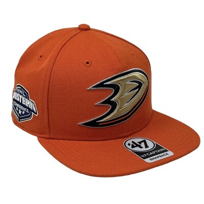 Anaheim Ducks Men’s 47 Brand Captain Sure Shot Snapback Hat
