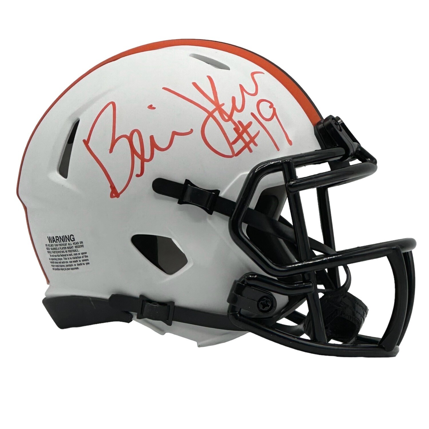 Cleveland Browns Bernie Kosar Autographed Riddell Lunar Eclipse Mini Helmet