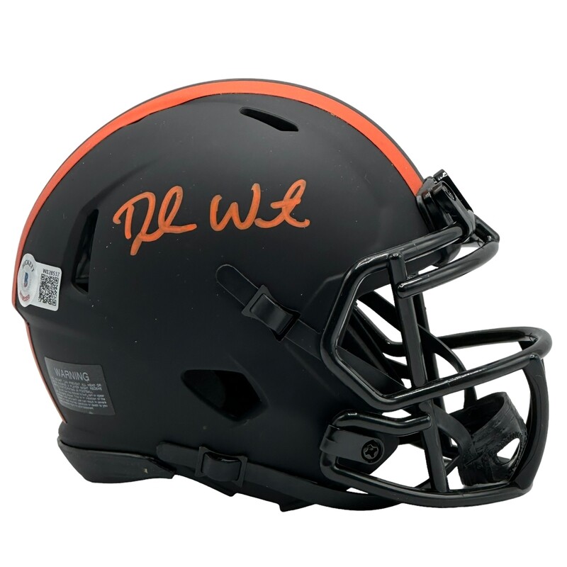 Cleveland Browns DeShaun Watson Autographed Riddell Eclipse Mini Helmet