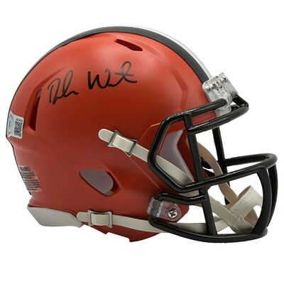 Cleveland Browns DeShaun Watson Autographed Riddell Orange Mini Helmet Cleveland Browns DeShaun Watson Autographed Riddell Orange Mini Helmet