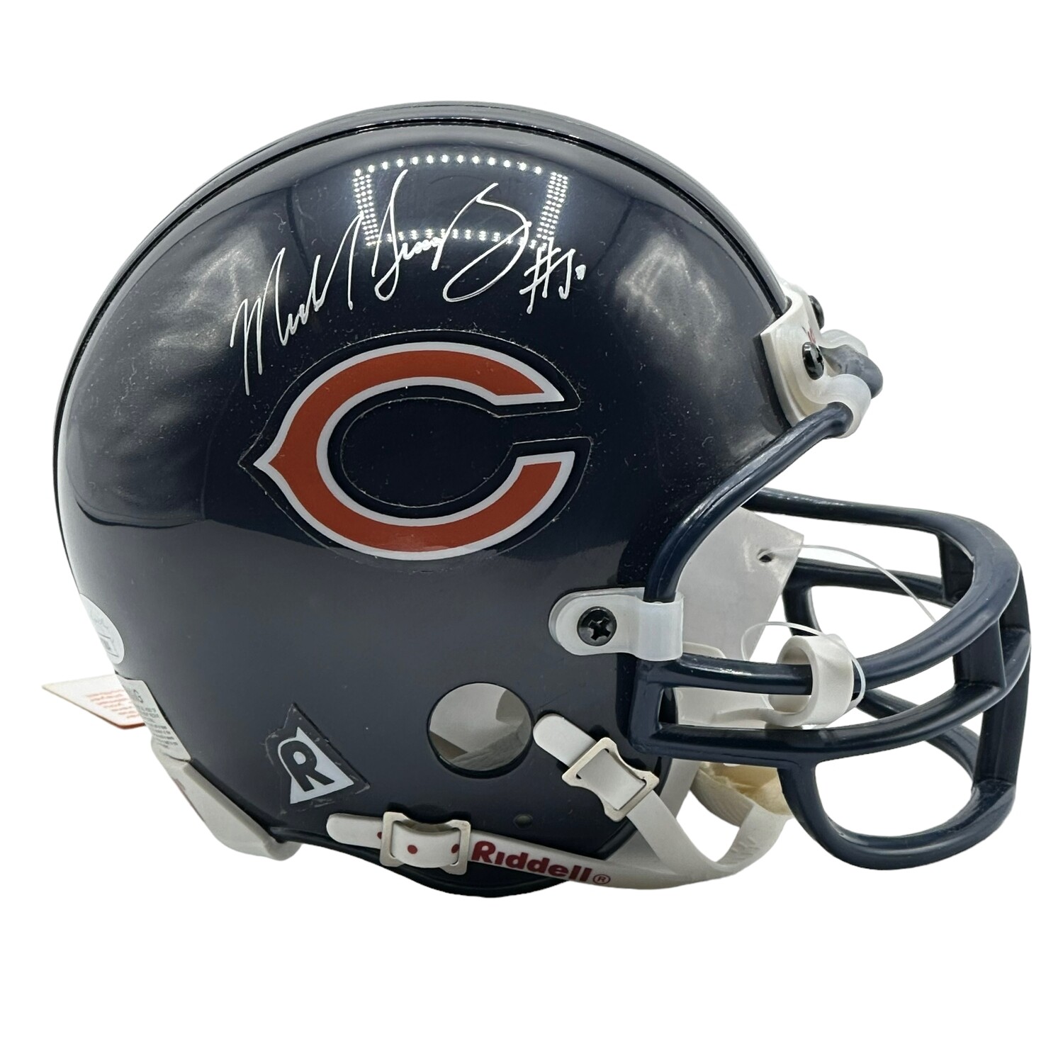 Chicago Bears Mike SIngletary Autographed Riddell Mini Helmet