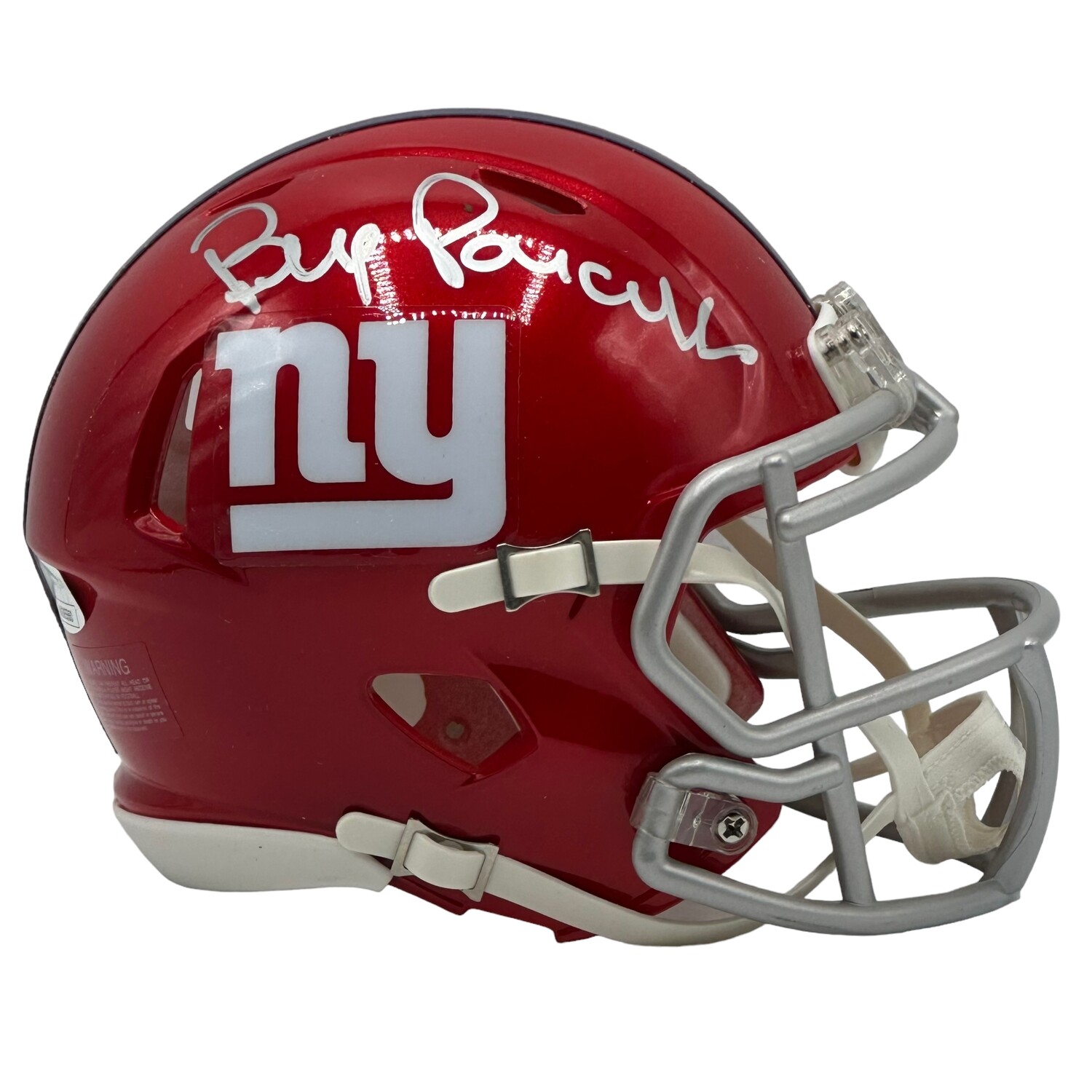 New York Giants Bill Parcells Autographed Riddell Flash Mini Helmet