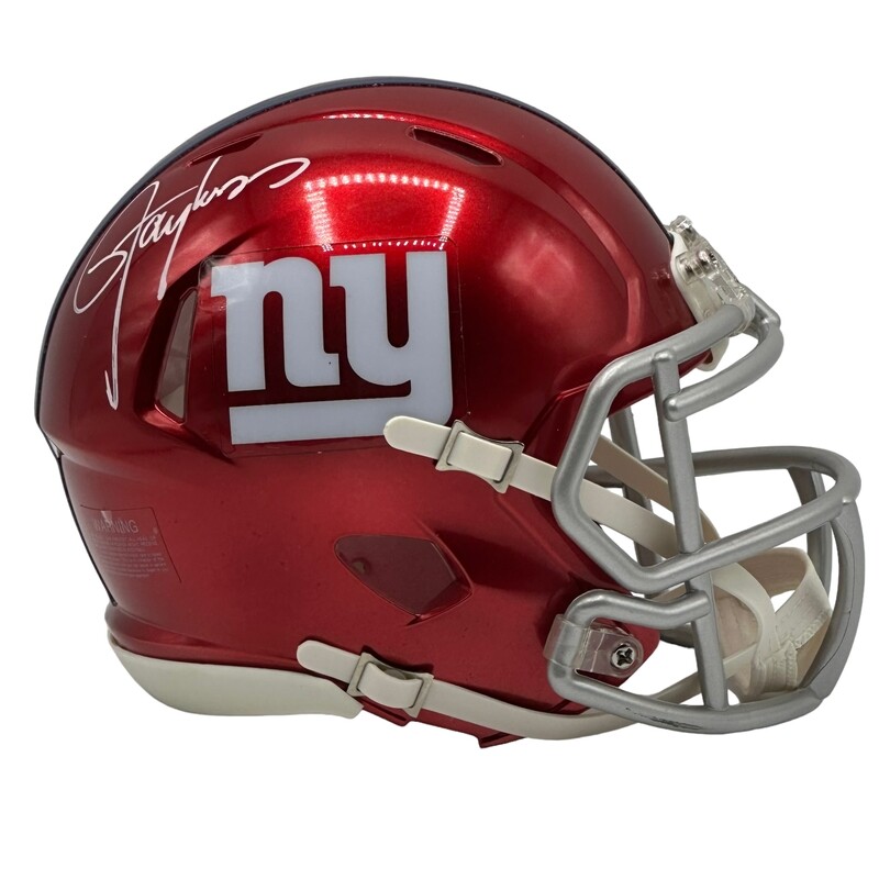 New York Giants Lawrence Taylor Autographed Riddell Flash Alternate Mini Helmet
