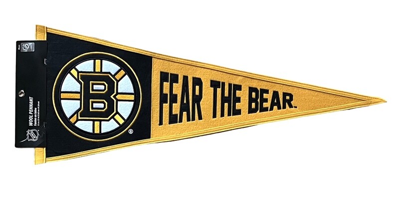 Boston Bruins 13” x 32” Wool Pennant