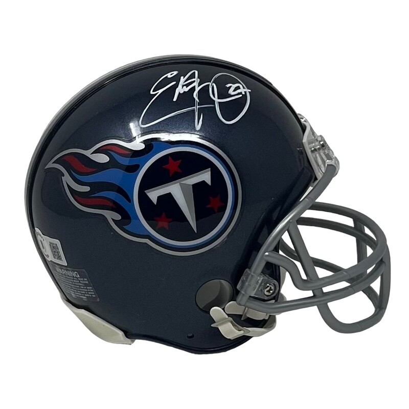 Tennessee Titans Eddie George VSR4 Autographed Mini Helmet