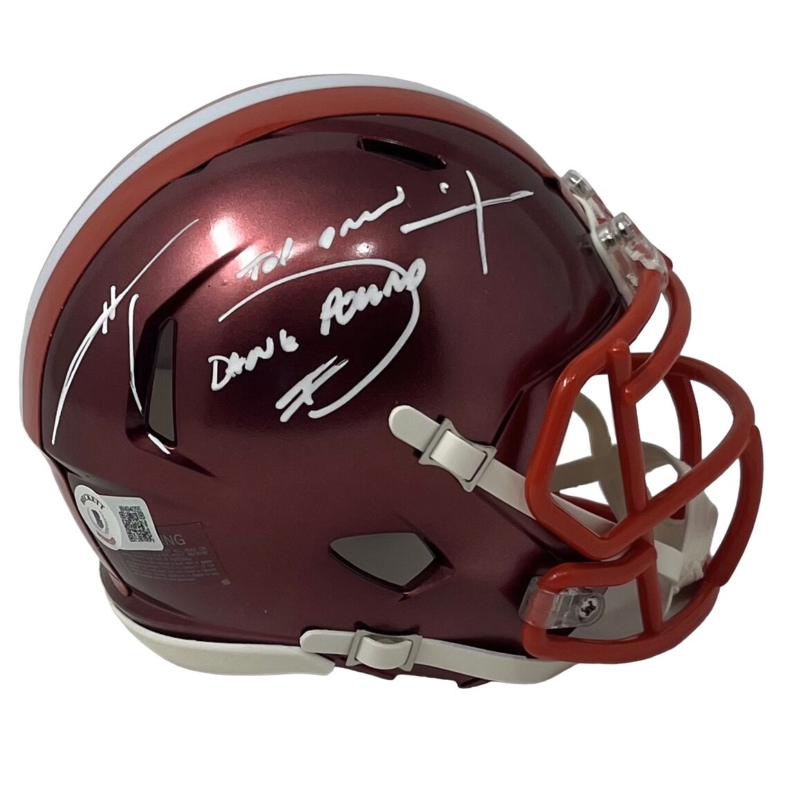 Cleveland Browns Hanford Dixon Dawg Pound Alternate Eclipse Autographed Mini Helmet