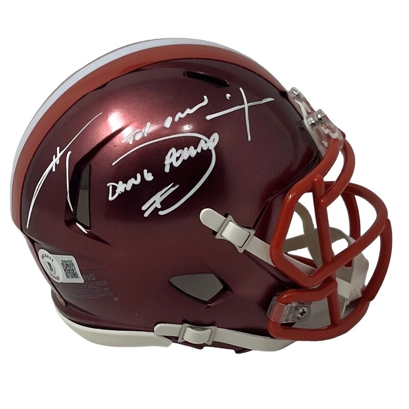 Cleveland Browns Hanford Dixon Dawg Pound Alternate Eclipse Autographed Mini Helmet