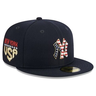 New York Yankees Men’s New Era Navy 2023 Fourth of July 59FIFTY Fitted Hat