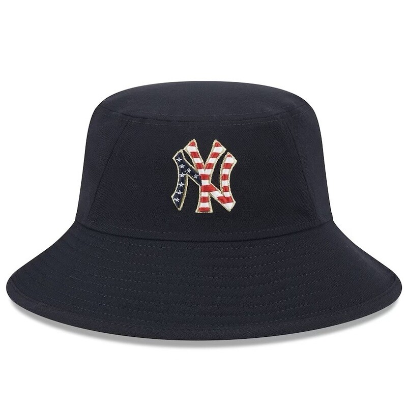 New York Yankees Men’s New Era Navy 2023 Fourth of July Bucket Hat