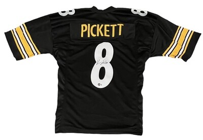 Pittsburgh Pro Style Kenny Pickett Black Autographed Jersey