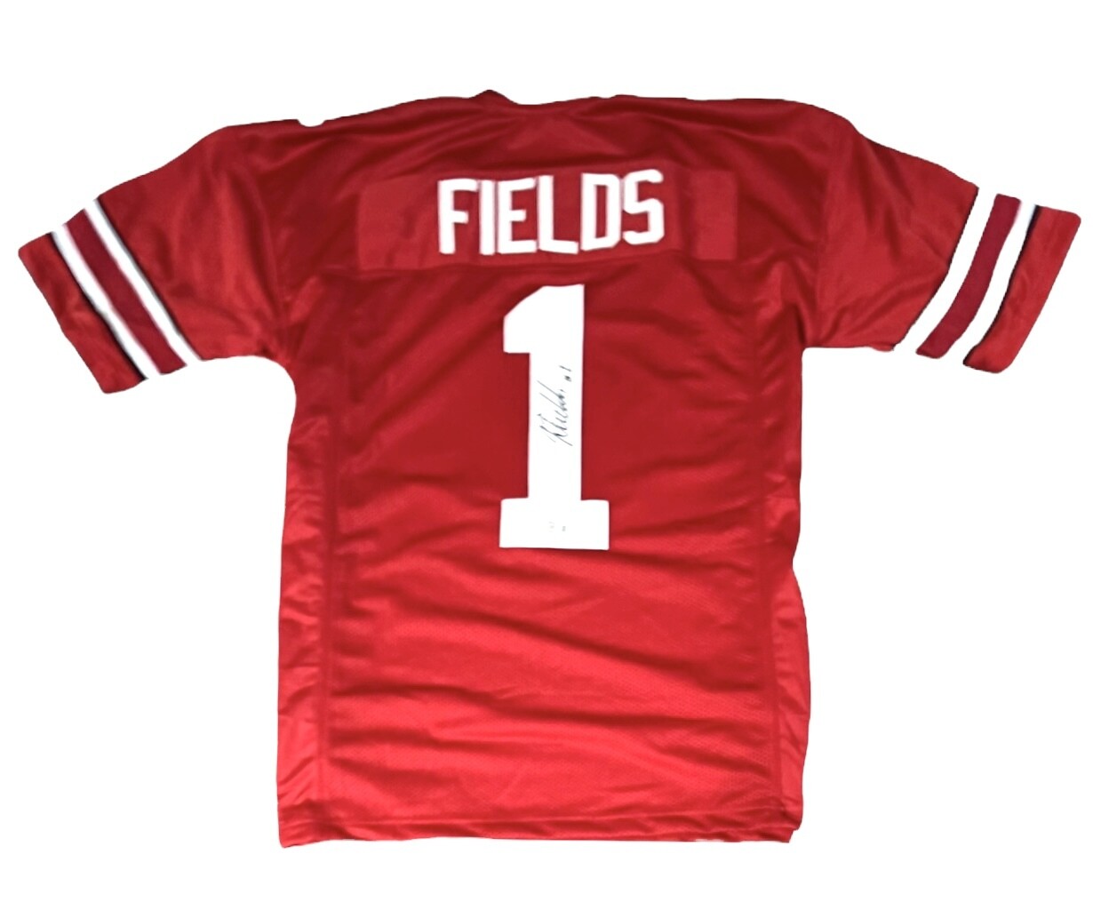 Ohio State College Style Justin Fields Autographed Jersey